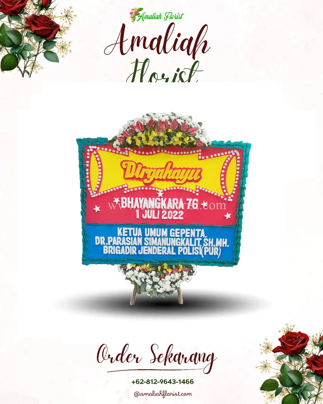 Papan Bunga HUT Ulang Tahun Kramattemanggung
